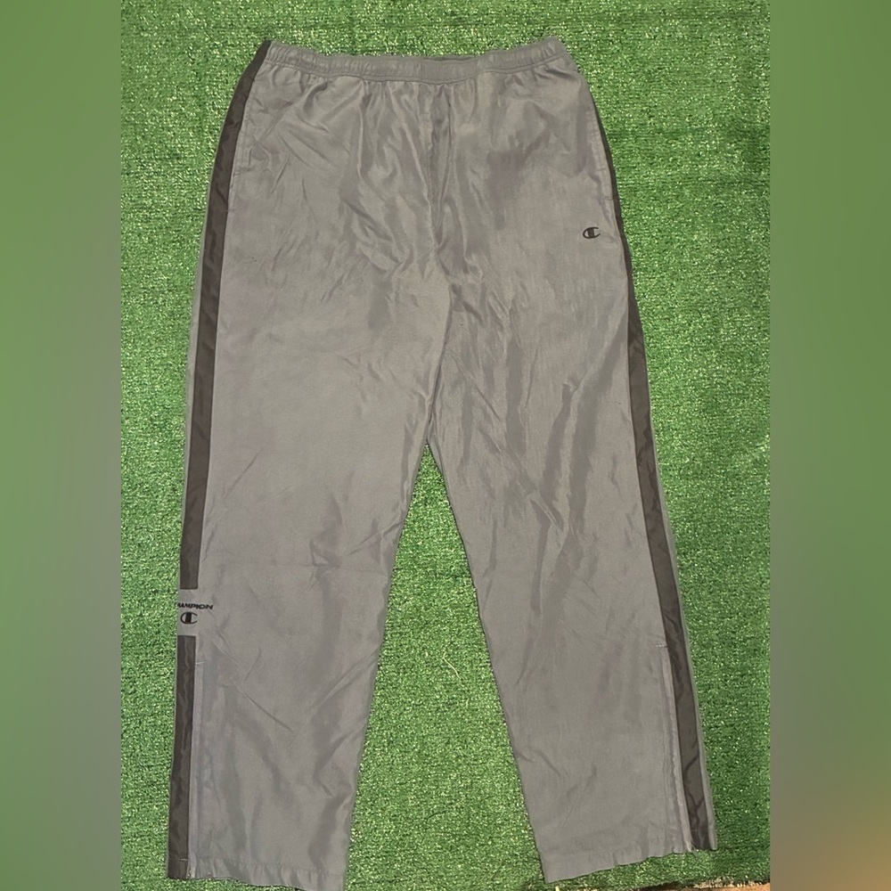 Champion Men's Gray Joggers with Black Accents